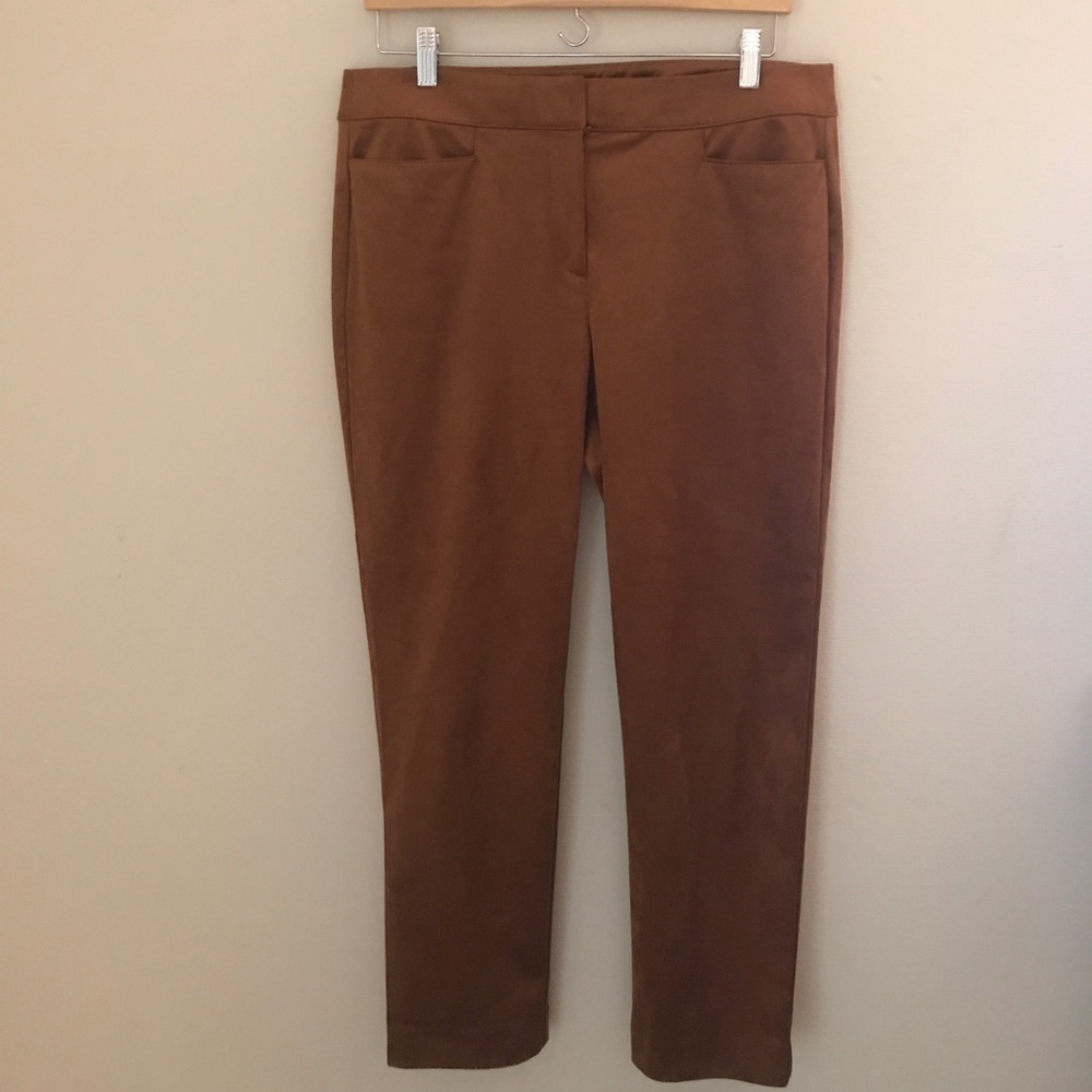 Loft Faux Suede Ankle Pants